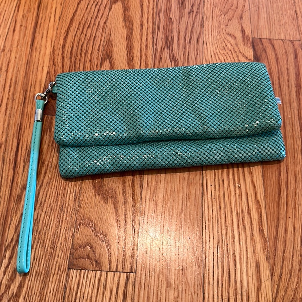 Teal dress purse